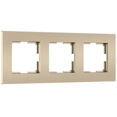 Изображение Рамка на 3 поста Slab (шампань софт) W0032911