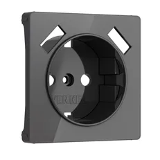 Изображение Накладка для розетки USB (графит акрил) W1179544