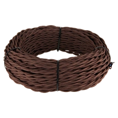 Изображение Ретро кабель витой 3х2,5 (коричневый) 50 м W6453614